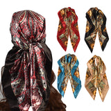 Fashion new satin 90 large square scarf female Paisley cashew square silk scarf