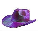 Men and women colorful cowboy hat sequin hat jazz hat hip-hop hat birthday party hat headwear