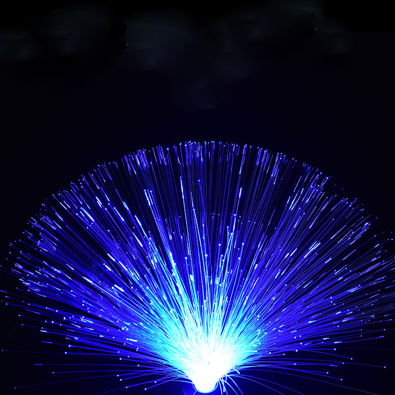 Creative colorful fiber optic light toy led touch flash bedroom starry fiber optic flower atmosphere photo table lamp