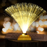 Creative colorful fiber optic light toy led touch flash bedroom starry fiber optic flower atmosphere photo table lamp