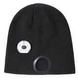 5 LED Bead Headlamp Caps for Men and Women Outdoor Night Running Lighting Warning Light Knitted Caps