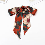 Ladies long small silk scarf, narrow and narrow, multi-functional, all-match simulation silk streamer, fashion scarf, tied bag, hair band