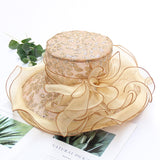 Big brim organza cool hat hot drill flower sun hat women's summer seaside sun protection hat