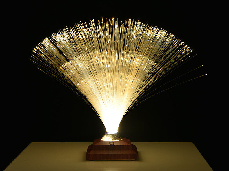 Creative colorful fiber optic light toy led touch flash bedroom starry fiber optic flower atmosphere photo table lamp