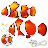 Net red fish simulation fish funny cat will jump fish funny cat pet toy usb charging