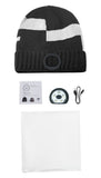 Versatile blue grey flanging wool lamp cap; use 3 gear LED head cap in multiple scenes at night