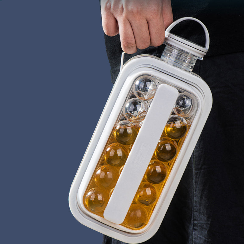 Silicone Portable Folding Ice Maker Frozen Ice Cube Mold with Lid