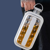 Silicone Portable Folding Ice Maker Frozen Ice Cube Mold with Lid