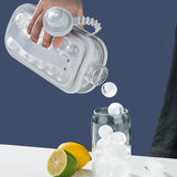 Silicone Portable Folding Ice Maker Frozen Ice Cube Mold with Lid