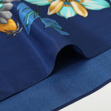 Fashion Silk Square Scarf Check Floral Headwear Neck Hair Tie for Women 51x51 Inches