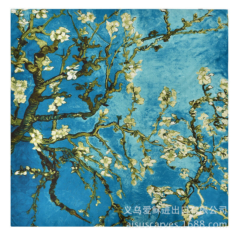 Womens Extra Large Scarf Twilled Silk Square Scarf