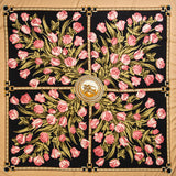 Womens Extra Large Scarf Twilled Silk Square Scarf