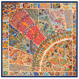 Womens Extra Large Scarf Twilled Silk Square Scarf