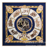 Womens Extra Large Scarf Twilled Silk Square Scarf