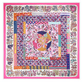 Womens Extra Large Scarf Twilled Silk Square Scarf