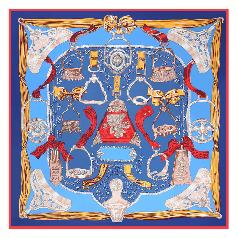 Womens Extra Large Scarf Twilled Silk Square Scarf