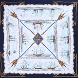 Womens Extra Large Scarf Twilled Silk Square Scarf