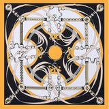 Womens Extra Large Scarf Twilled Silk Square Scarf