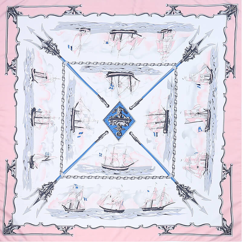 Womens Extra Large Scarf Twilled Silk Square Scarf