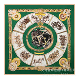 Womens Extra Large Scarf Twilled Silk Square Scarf