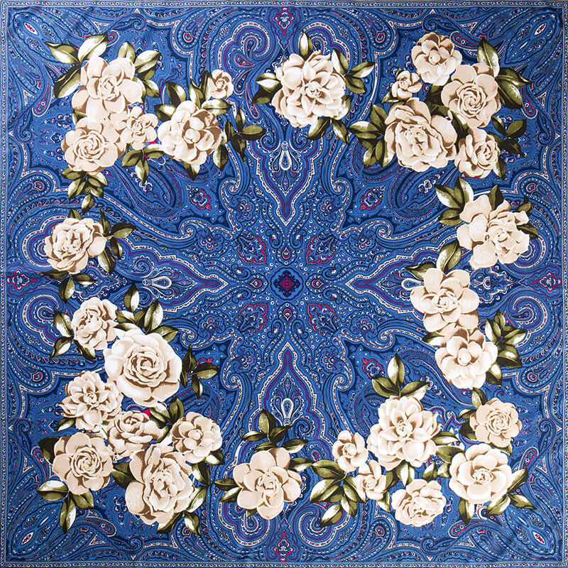 Womens Extra Large Scarf Twilled Silk Square Scarf