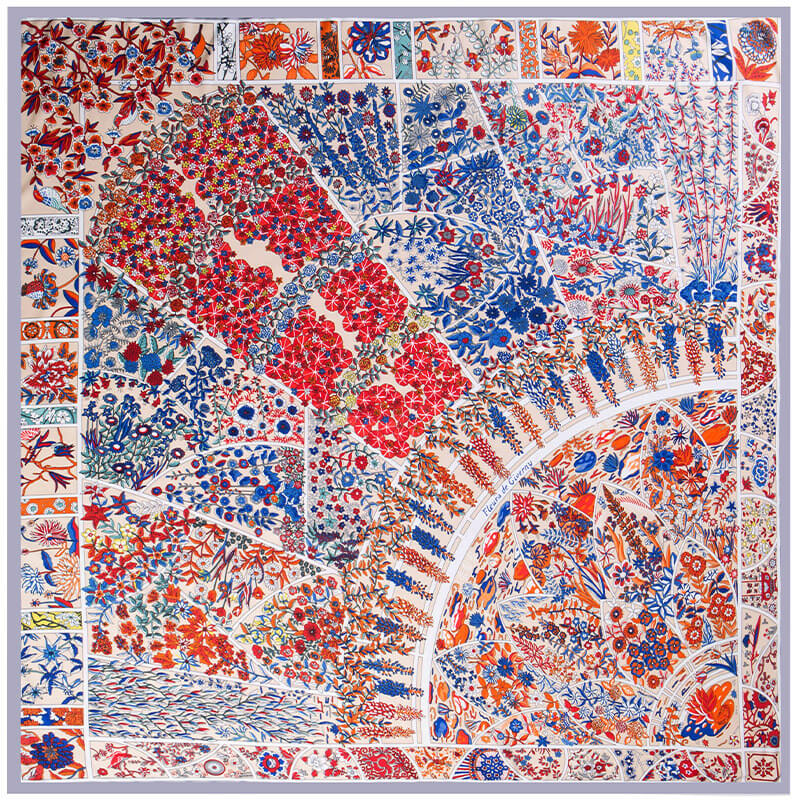 Womens Extra Large Scarf Twilled Silk Square Scarf