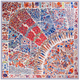 Womens Extra Large Scarf Twilled Silk Square Scarf