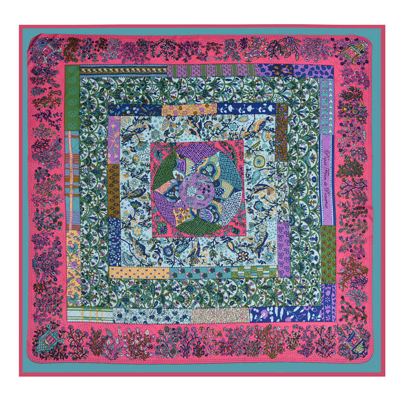 Womens Extra Large Scarf Twilled Silk Square Scarf