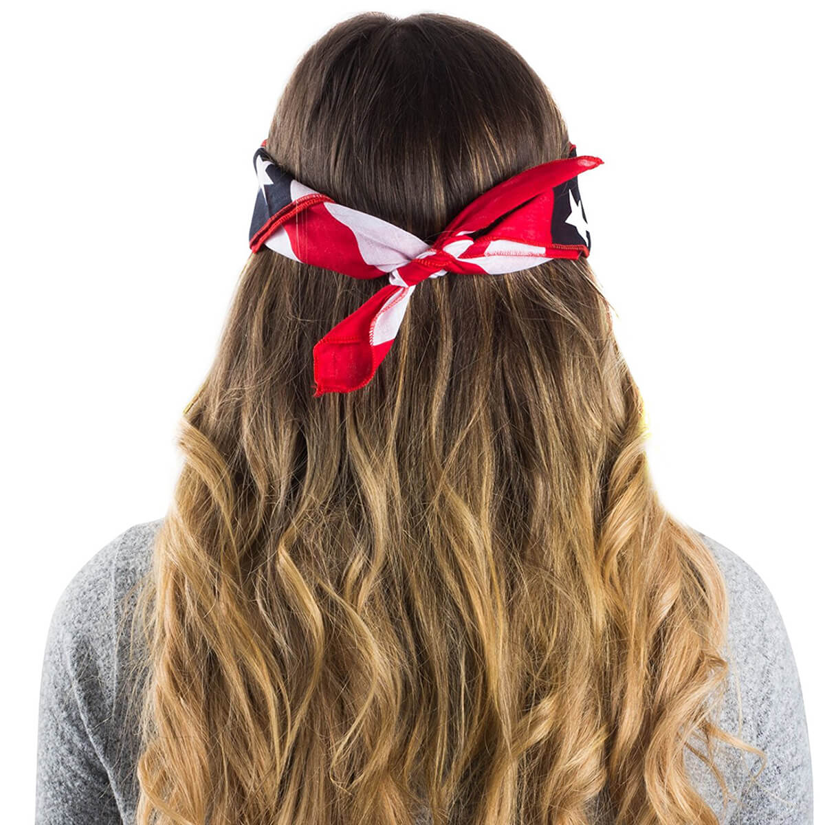 USA Flag Clothing Bandana Patriotic Accessories-Effect Picture
