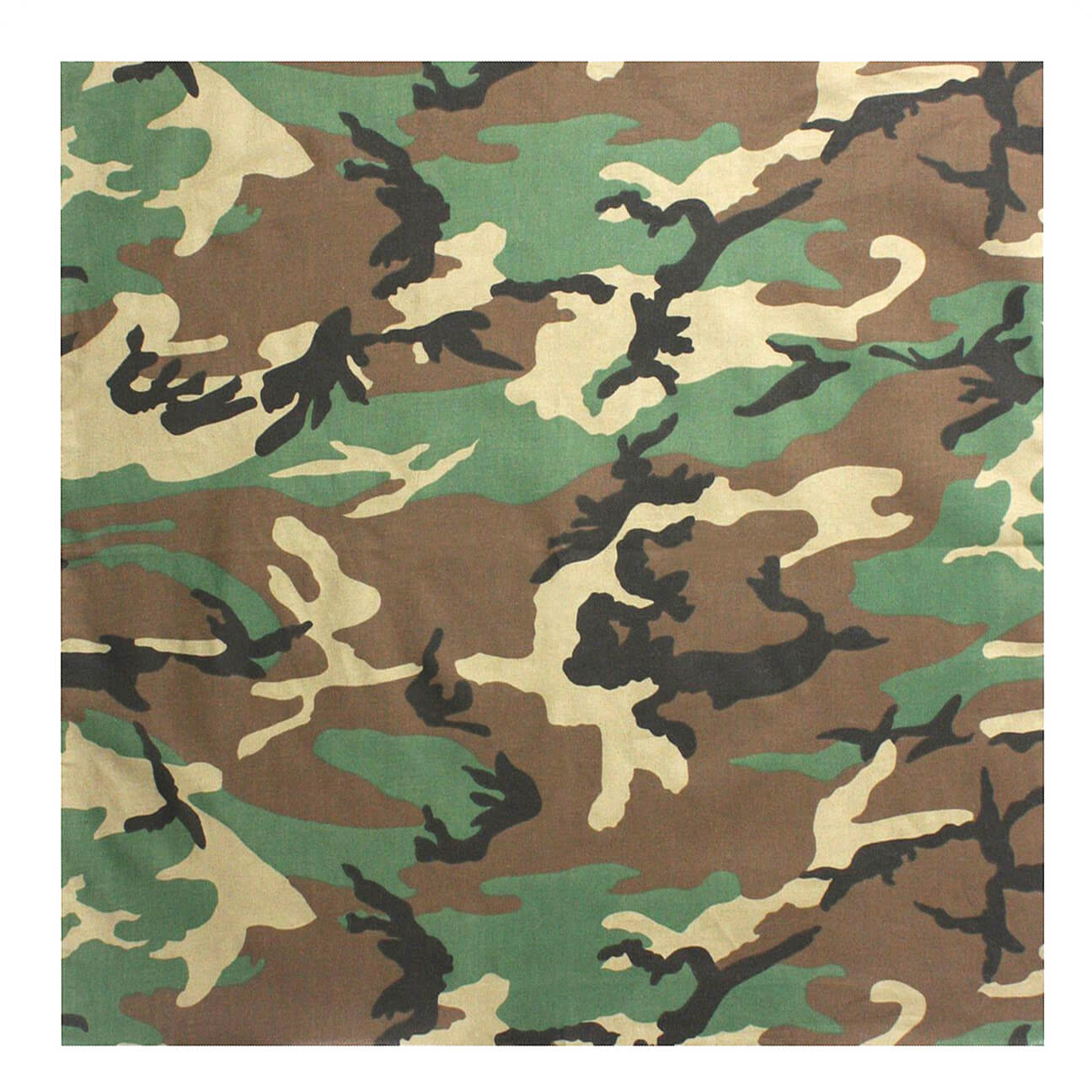 Camo Printed Cotton Bandana Unisex-Side Picture
