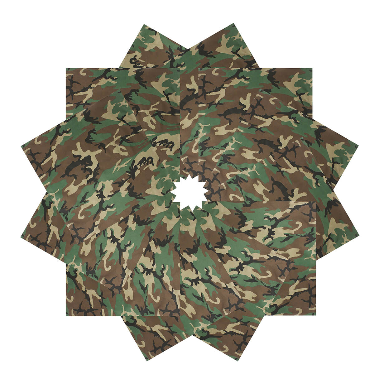 Camo Printed Cotton Bandana Unisex-Main Picture