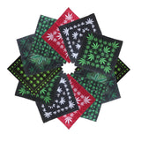 Square Bandana 100% Cotton Cannabis leaf-Main Picture