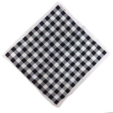 Plaid pet unisex headscarf-Black "02"