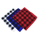 Plaid pet unisex headscarf-Detail Picture