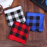 Plaid pet unisex headscarf-Plaid pet unisex headscarf-Detail Picture