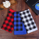 Plaid pet unisex headscarf-Plaid pet unisex headscarf-Detail Picture