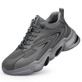 Men's Women's Safety Shoes Steel Toe Work Sneakers Breathable Lightweight Construction Shoes