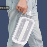 Silicone Portable Folding Ice Maker Frozen Ice Cube Mold with Lid