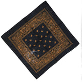 Unisex Paisley Set Multicolor Cowboy Bandana-Side Picture