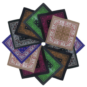 Unisex Paisley Set Multicolor Cowboy Bandana -Main Purpose