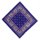Unisex Paisley Set Multicolor Cowboy Bandana-Side Picture