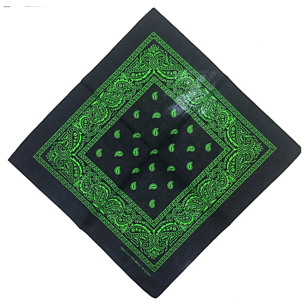 Unisex Paisley Set Multicolor Cowboy Bandana-Side Picture