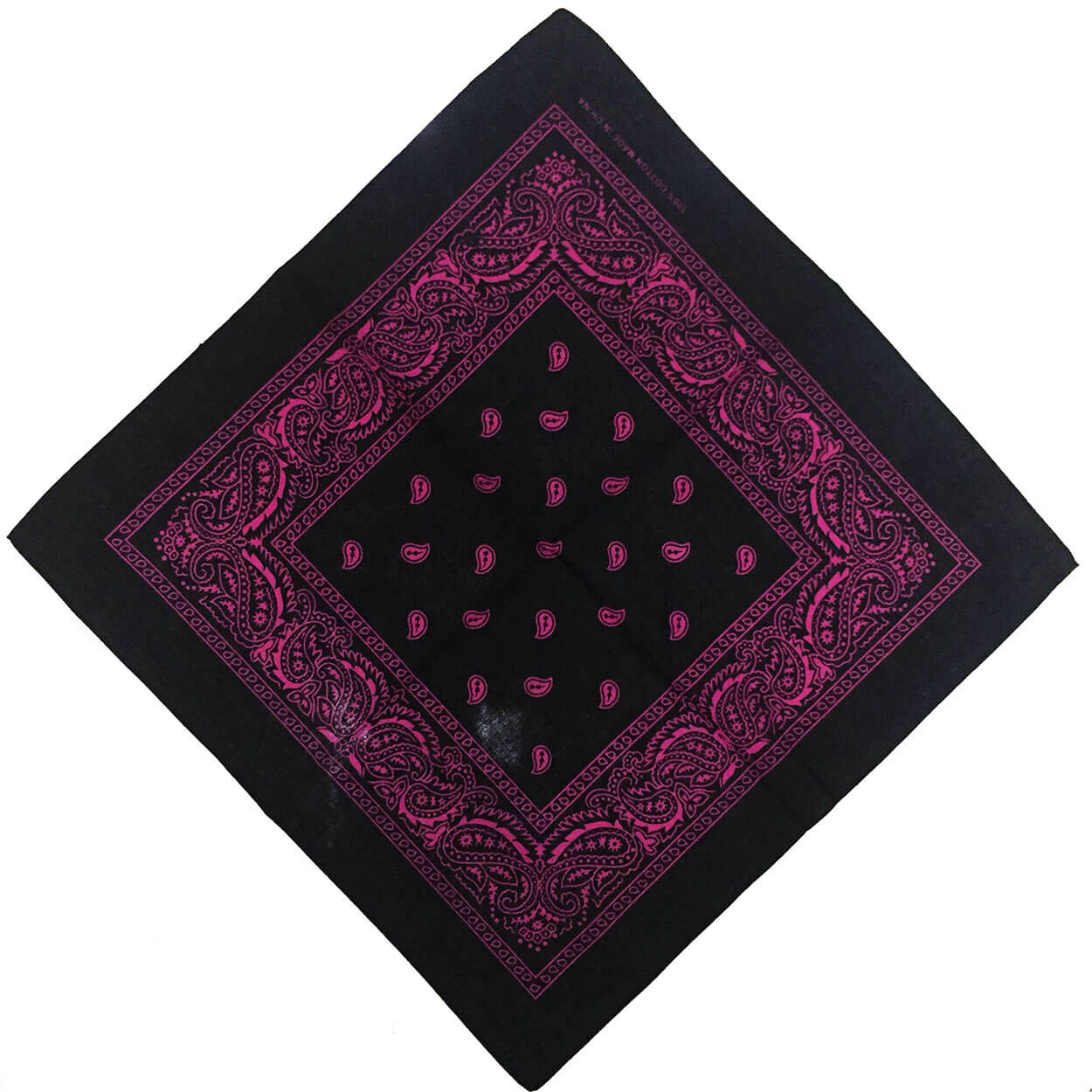 Unisex Paisley Set Multicolor Cowboy Bandana-Side Picture