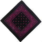 Unisex Paisley Set Multicolor Cowboy Bandana-Side Picture