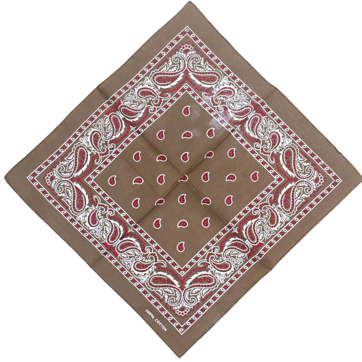 Unisex Paisley Set Multicolor Cowboy Bandana-Side Picture