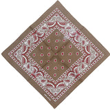 Unisex Paisley Set Multicolor Cowboy Bandana-Side Picture