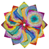 Tie Dye Cotton Colorful Paisley Cotton  Bandanas-Main picture
