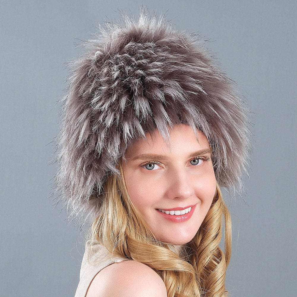 Winter imitation fox fur hat whole hair hat wide fur ear protection hat