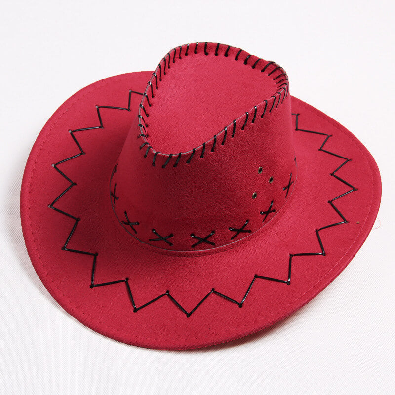 Western cowboy hat travel casual men's sun hat American wild retro style female net red knight sun hat