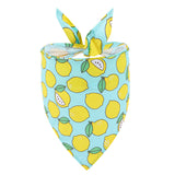 Cotton pet triangle towel summer fruit small fresh dog saliva towel pet scarf